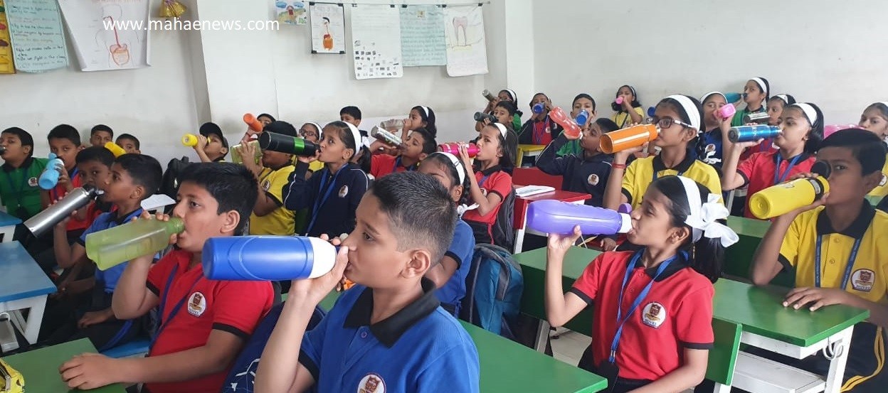 “पाणी प्या, निरोगी राहा” उपक्रमातून नॉव्हेलच्या विद्यार्थ्यांना मार्गदर्शन