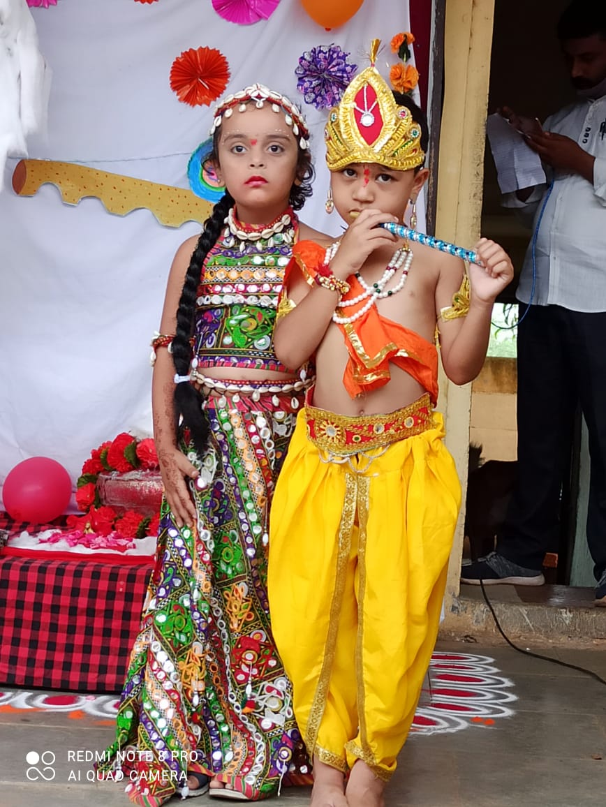 Dahi-Handi celebration in  Prachiti International School, Sakri