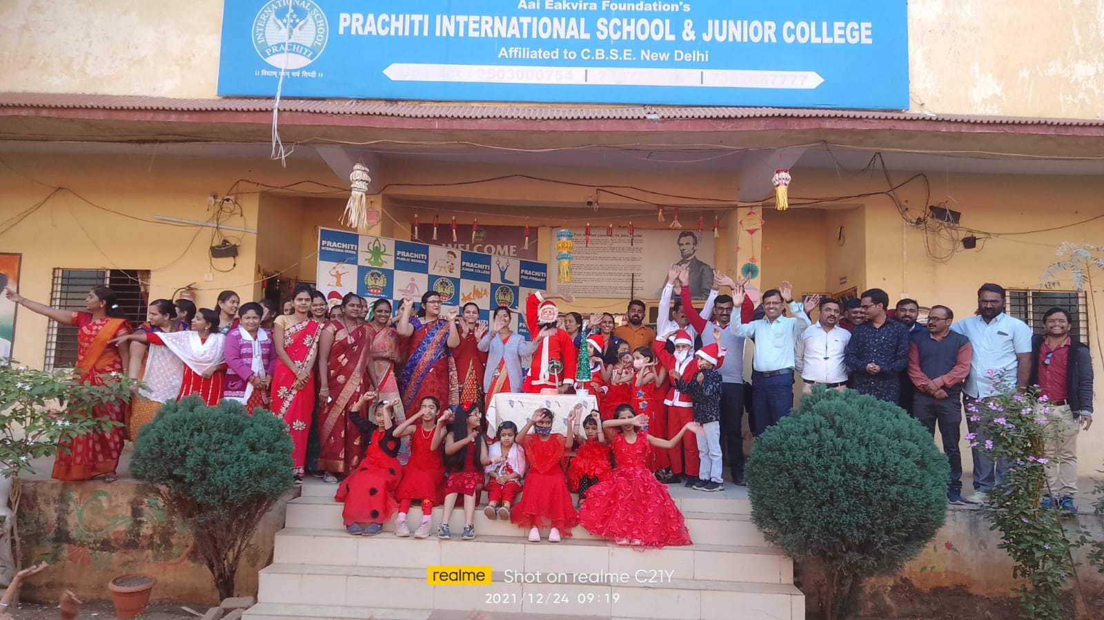 Christmas celebrated in Prachiti International School
