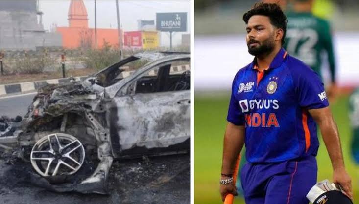 भारतीय क्रिकेटपटू ऋषभ पंतच्या कारला भीषण अपघात