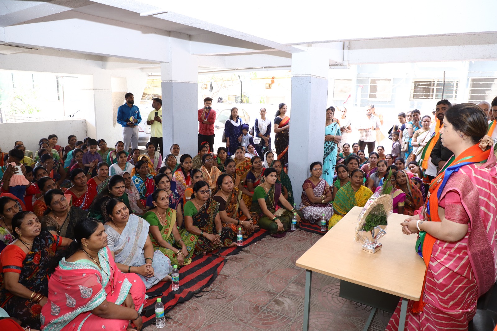 भाजपच्या उमेदवार अश्विनी लक्ष्मण जगताप यांच्यासाठी महिला मतदारांचा एल्गार; एक लाखांचे मताधिक्य देण्याचे वचन