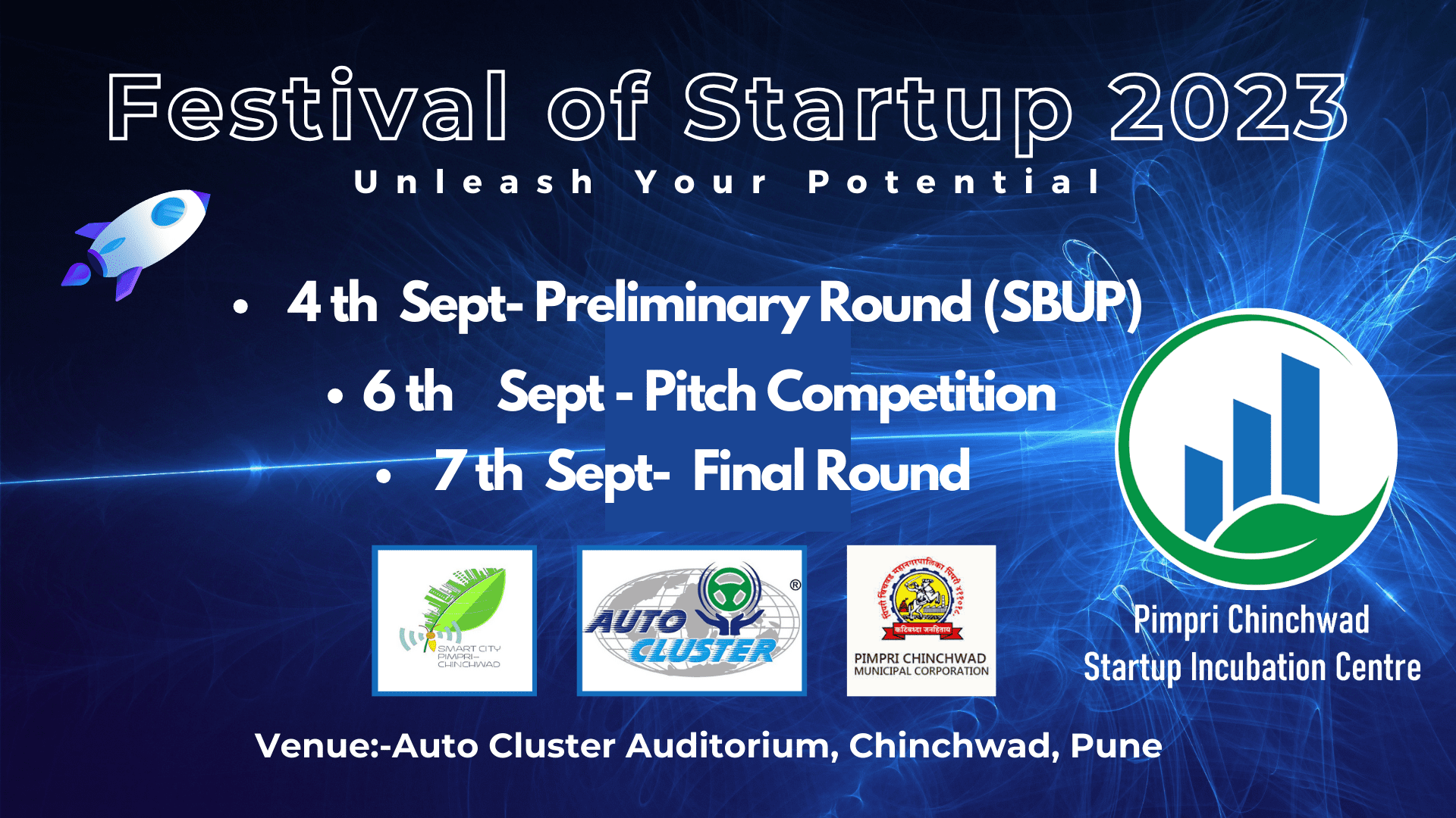 Pimpri Chinchwad Startup Incubation Center Invites Startups to Participate in Festival of Startups 23.