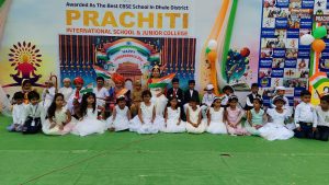 प्रचिती इंटरनॅशनल स्कूल, साक्री येथे स्वातंत्र्य दिनाचा भव्य सोहळा  देशभक्ती, शिस्त आणि उत्साहाचा सुंदर संगम