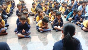 प्रचिती इंटरनॅशनल स्कूल, साक्री येथे गणेश जयंतीनिमित्त पूजा, होम-हवन व महाप्रसादाचे आयोजन